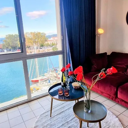 Apartament Le Pavois D'or Renove Avec Gout, Superbe Vue, Proximite Gare Et Centre, Climatisation, Sète