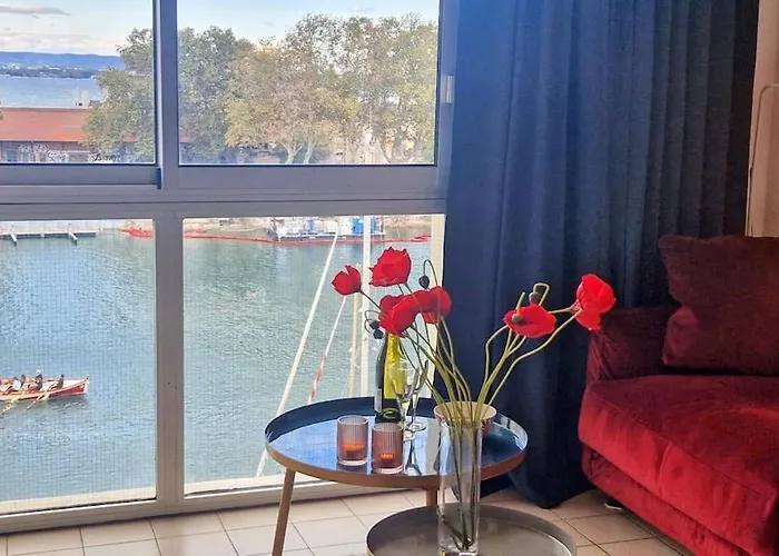 Le Pavois D'or Renove Avec Gout, Superbe Vue, Proximite Gare Et Centre, Climatisation, Sète
